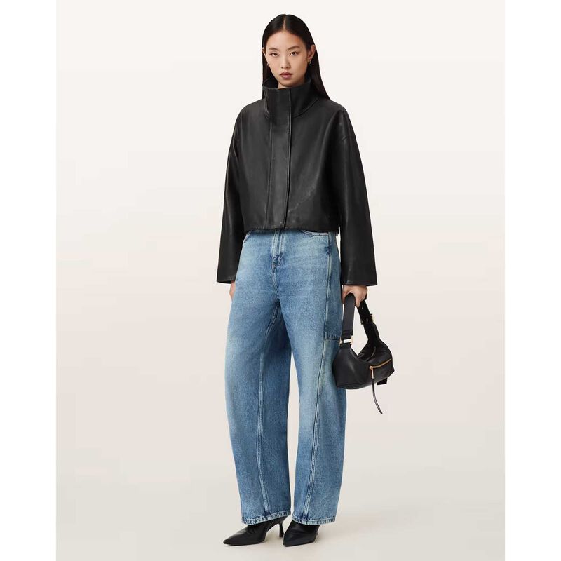 AllSaints Carter Barrel Leg Jeans image number 3